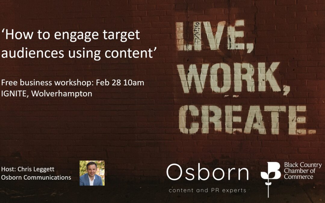 Businesses offered free Osborn content workshop