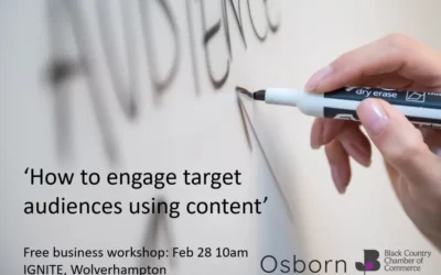 Places filling up for free Osborn content workshop